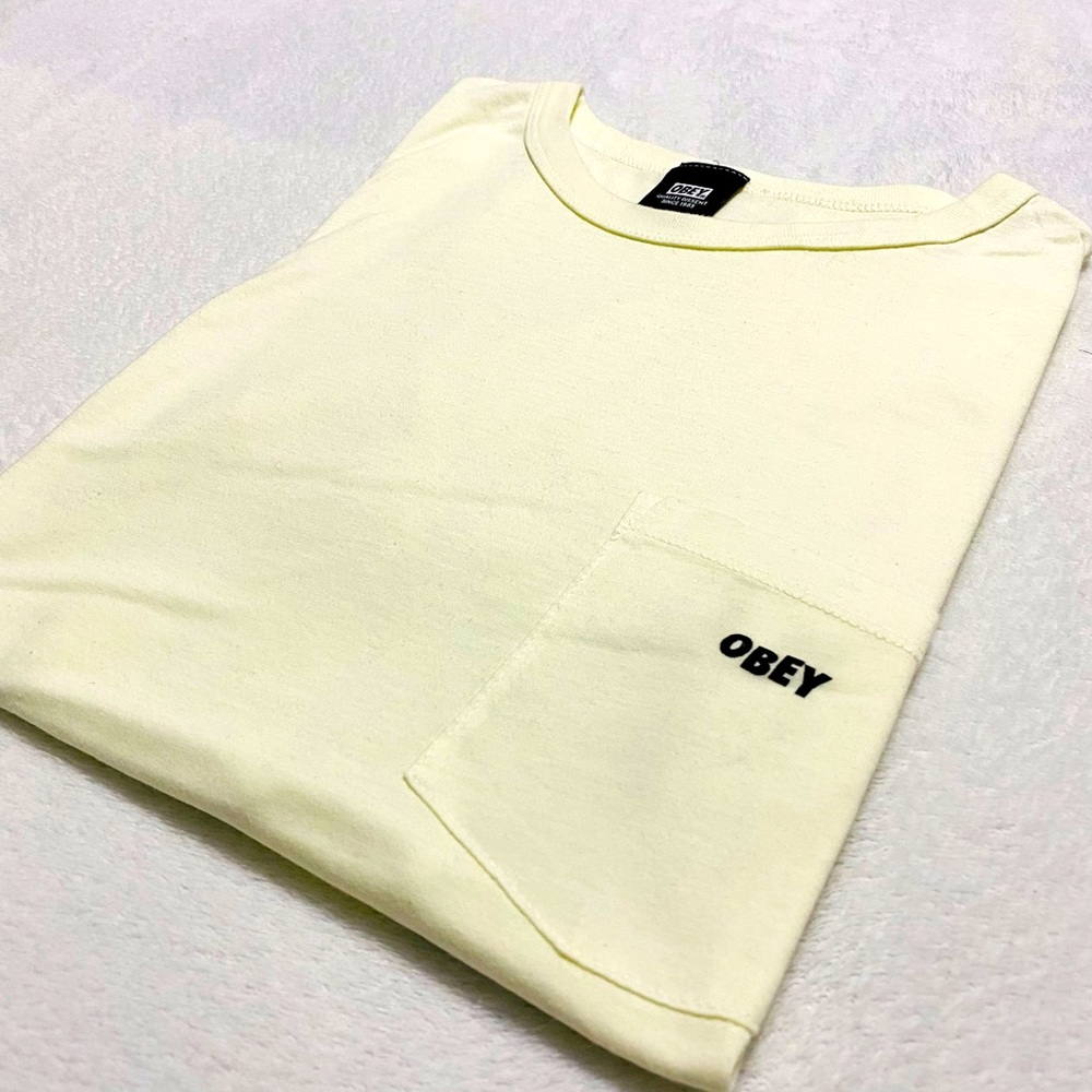 Yellow T-Shirt by OBEY - Picture 1 of 8